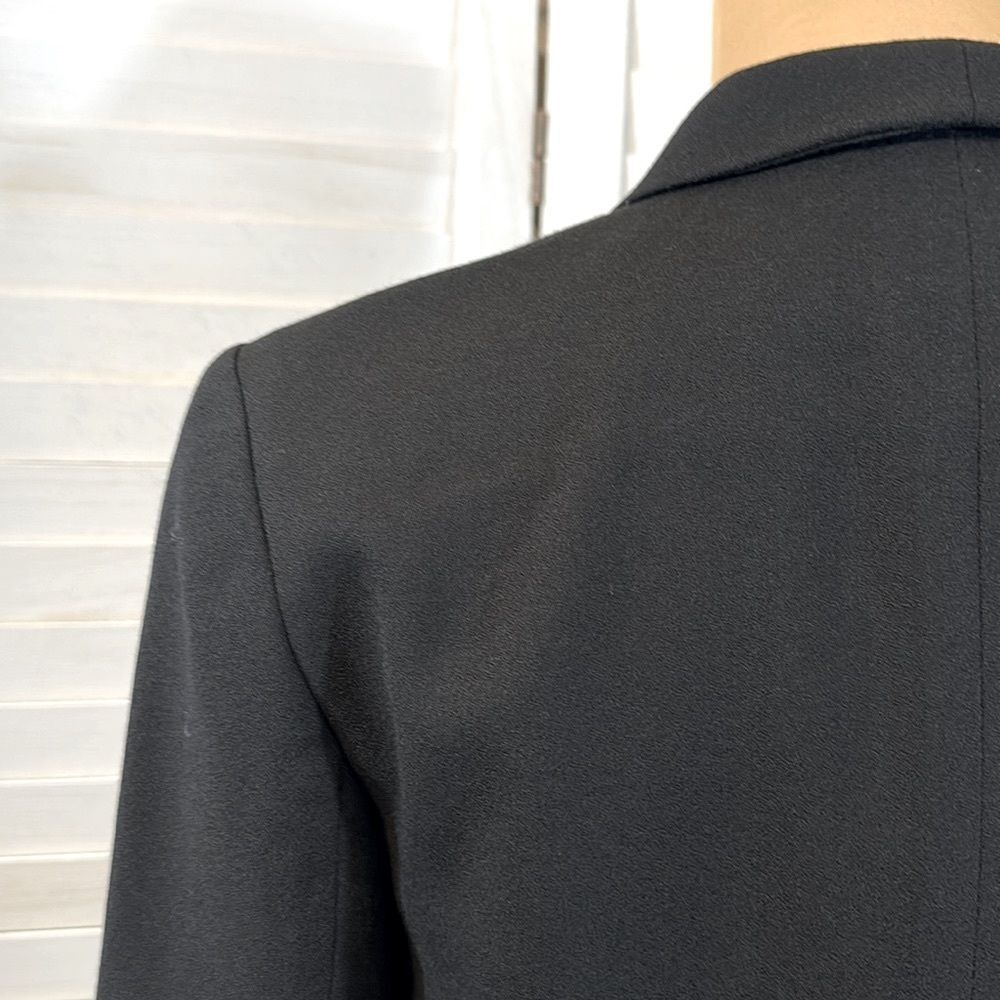 Vintage Talbots Black 1990s 100% Pure New Wool Blazer Size 6P - Picture 11 of 13